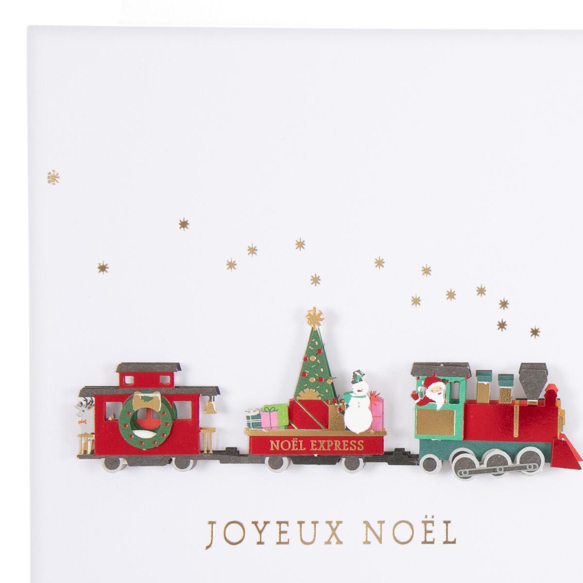 Carte de vœux Signature noël Train de noël 4