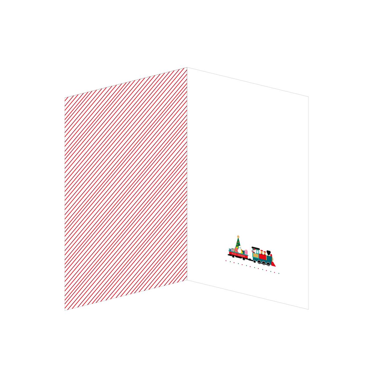 Carte de vœux Signature noël Train de noël 5