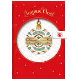 Carte de vœux Signature noël Boule de sapin 1