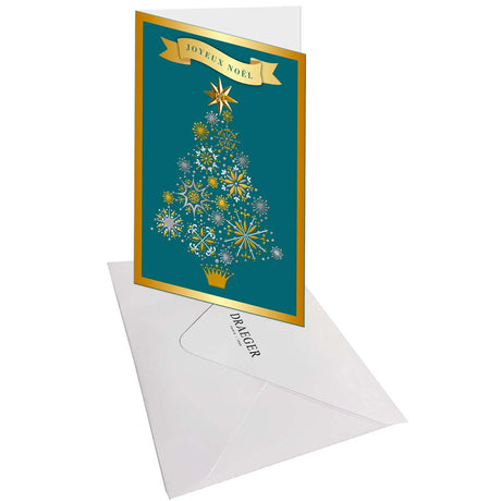 Ventana del árbol de Navidad Tarjetas de felicitación