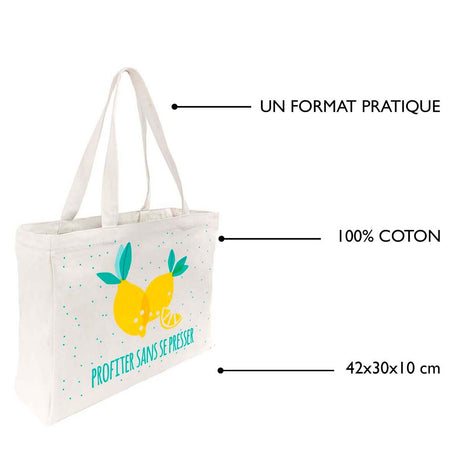 Bolsa de algodón Disfruta sin prisas