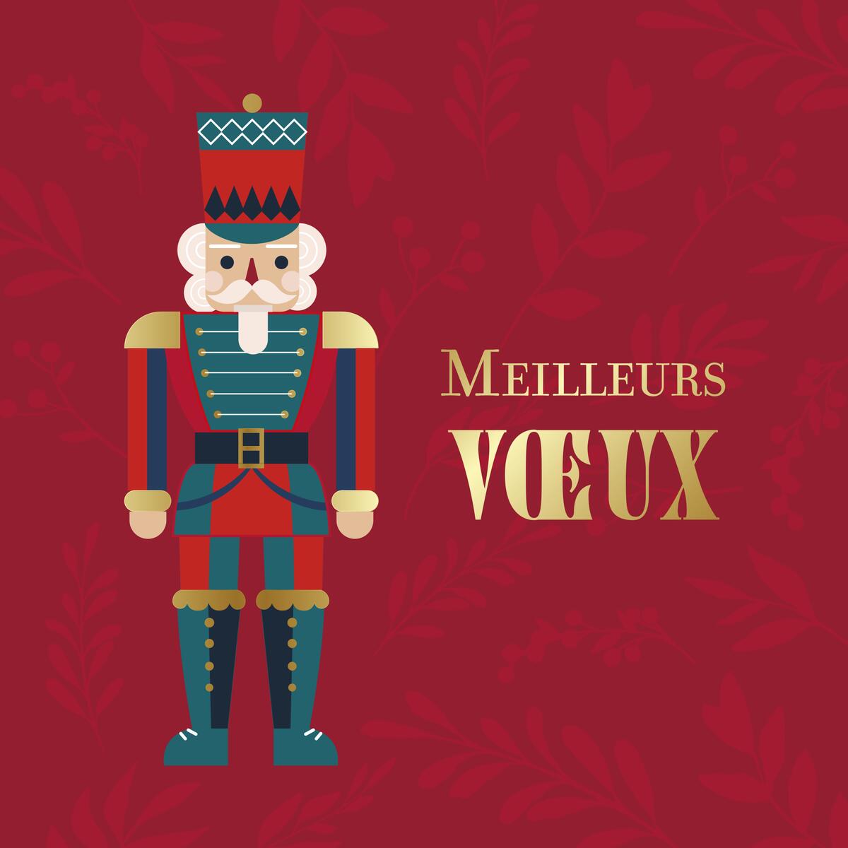 Coffret cartes de vœux Croix-Rouge Meilleurs vœux couronne 3