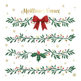 Coffret cartes de vœux Croix-Rouge Meilleurs vœux boule à neig 3