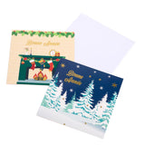 Coffret cartes de vœux Croix-Rouge Bonne année cheminée 2