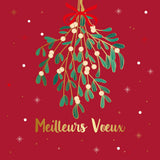 Coffret cartes de vœux Croix-Rouge Bouquet et gui 3