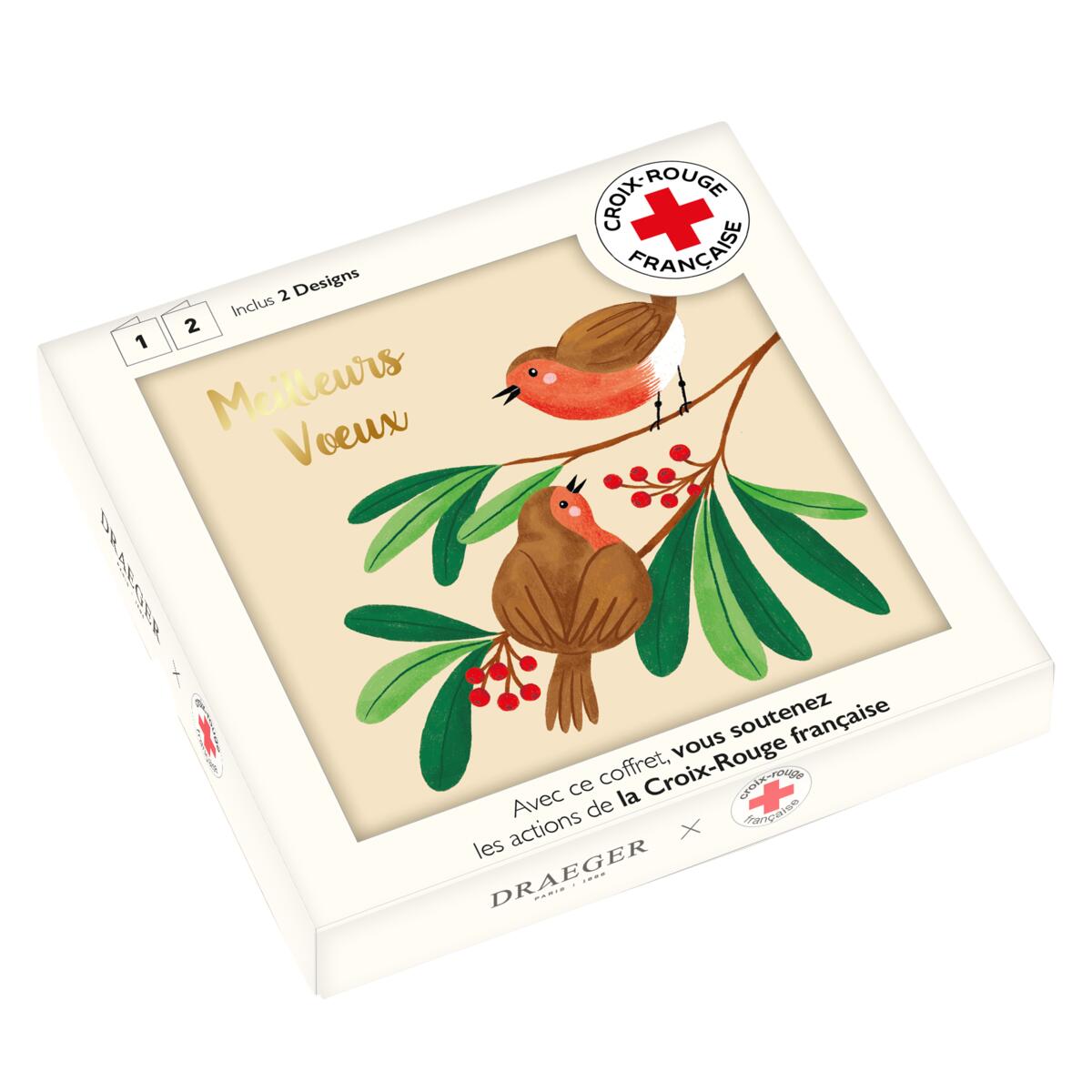 Coffret cartes de vœux Croix-Rouge Rouge-gorge 1
