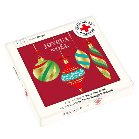 Coffret cartes de vœux Croix-Rouge Boules 1