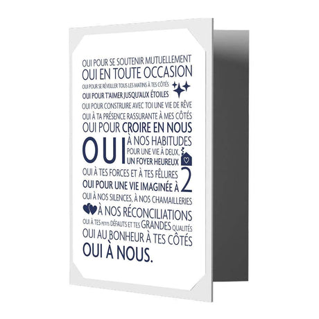 Affiche "Oui" pour les amoureux