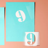 26 pochoirs lettres 5 cm