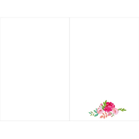 Tarjeta de flores en espiral SIGNATURE - 11,5 x 17 cm