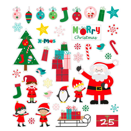 Pegatinas de elfos de Papá Noel