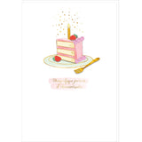 Tarjeta con FIRMA de pastel de cumpleaños - 11,5 x 17 cm