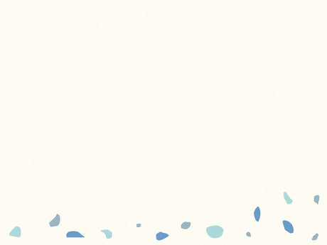 Tarjeta de feliz cumpleaños manchada - Azul
