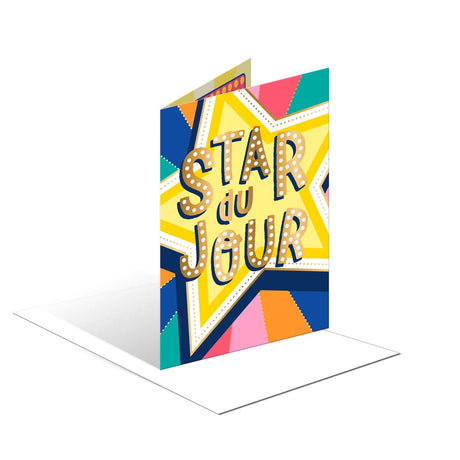 Tarjeta de cumpleaños musical “Estrella del día”