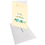 Tarjeta de aniversario de boda Pastel