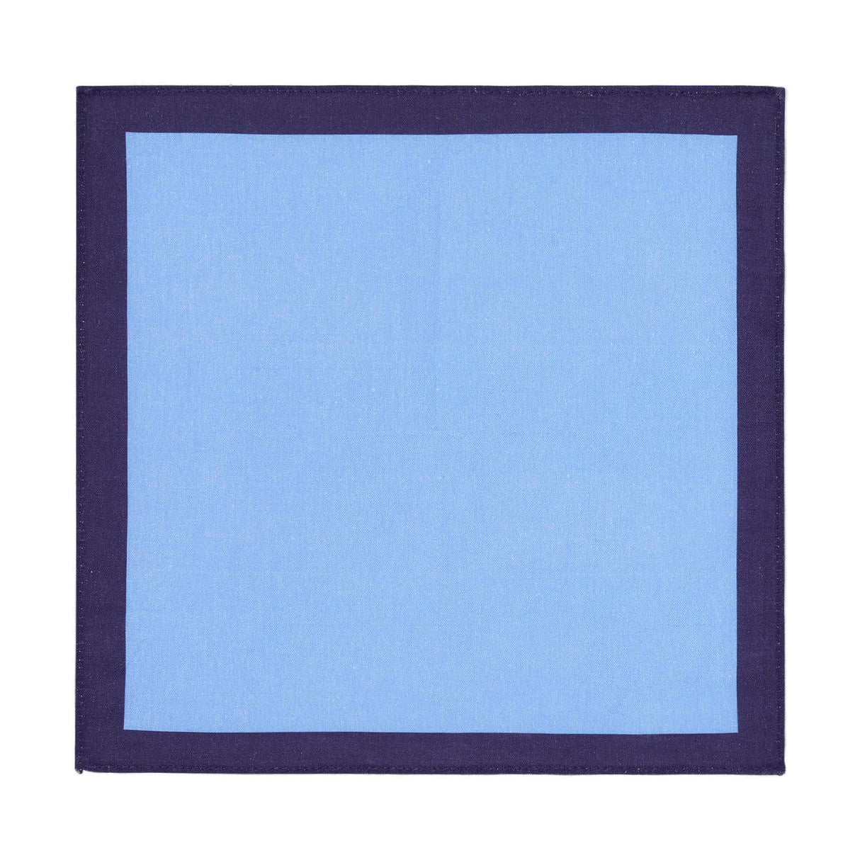 Pochette de costume en lin - bleu et violet