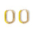 Boucles d'oreilles émail jaune