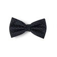 Noeud papillon noir à pois blancs
