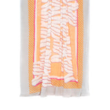 Foulard femme - paréo motif palmes - orange
