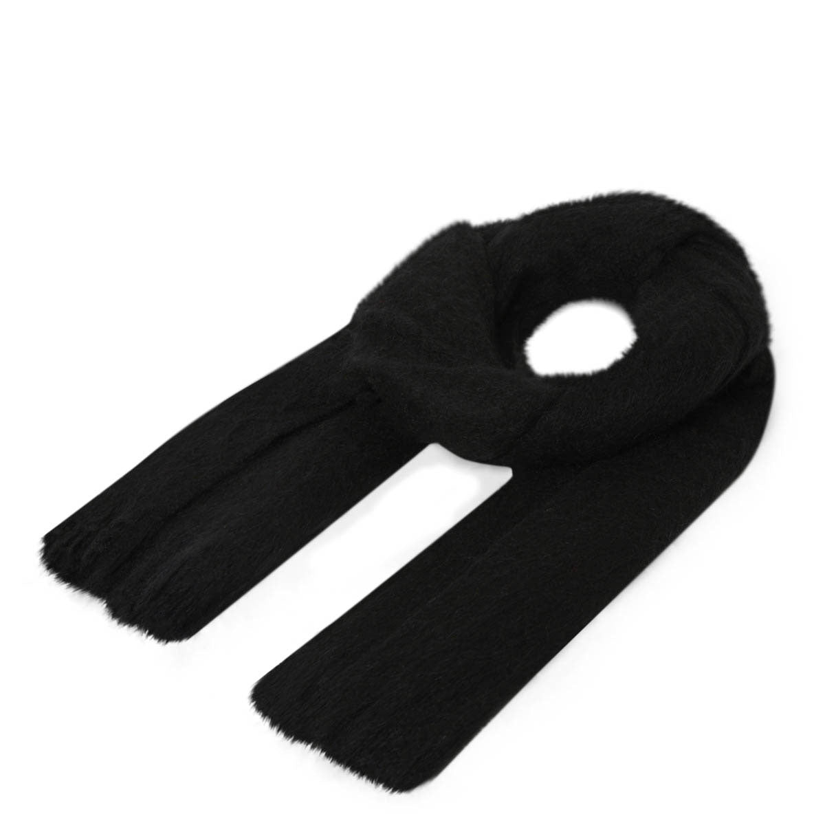 Etole en mohair - noir