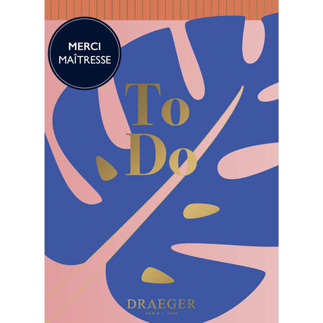 Bloc-notes To do list pour Maîtresse - 13x18 cm - 100 pages - Feuilles multicolores