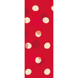 Sac cadeau grand format Pois blanc sur rouge