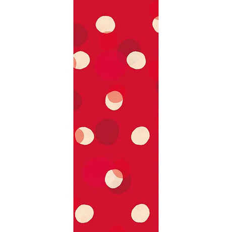Sac cadeau grand format Pois blanc sur rouge