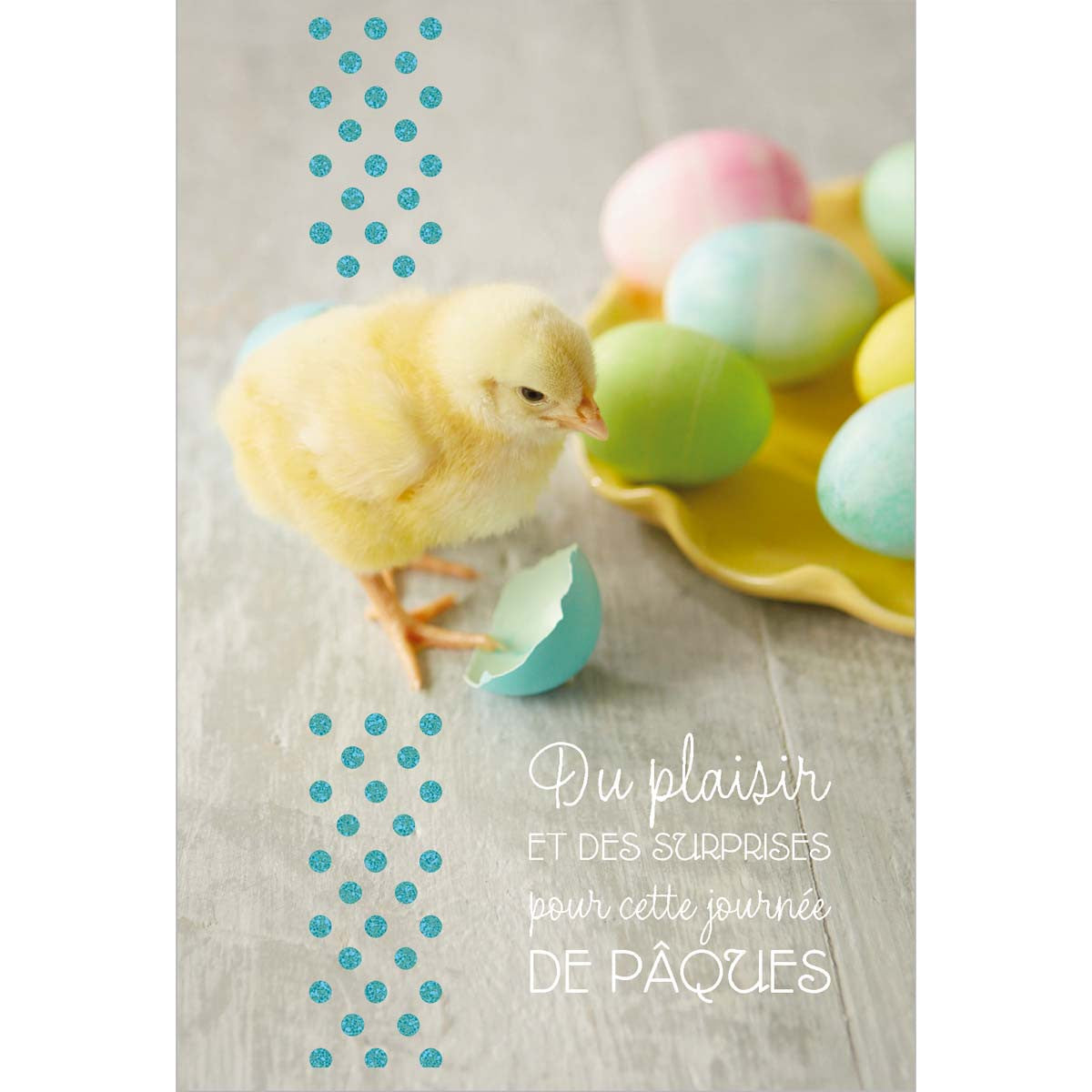 Tarjeta de Pascua de pollito