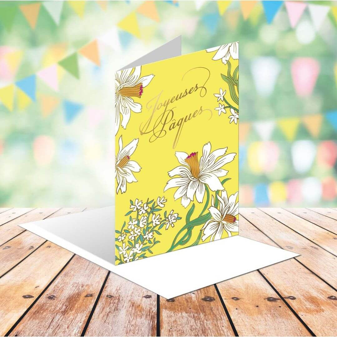 Tarjeta de Pascua - flores
