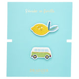 Broche brodée Van