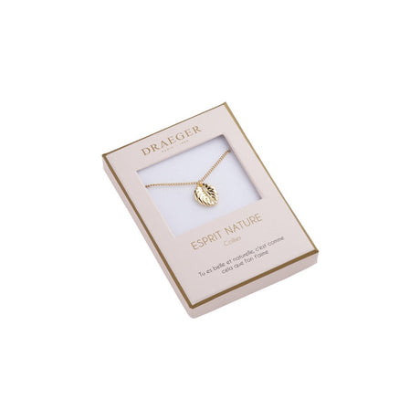 Collier Feuille tropicale Pastel Chic