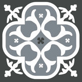 Stickers carrelage 15x15 cm Lys noir