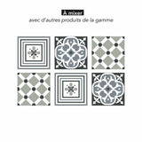 Stickers carrelage 15x15 cm Lys noir