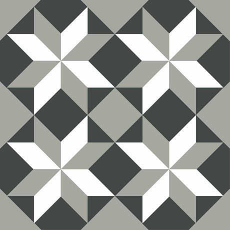 Stickers carrelage 15x15 cm Etoiles géométriques