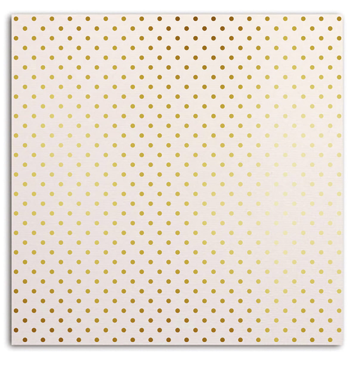 Papier scrapbooking Mahé Blanc Pois Or 30,5x30,5cm