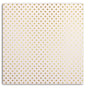 Papier scrapbooking Mahé Blanc Pois Or 30,5x30,5cm