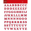 Stickers alphabet lettres rouge