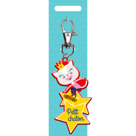 Porte-clés enfant - Petit chaton étoile