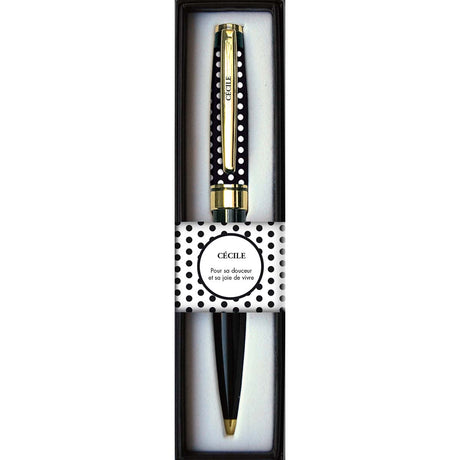 Stylo prénom femme boite cecile