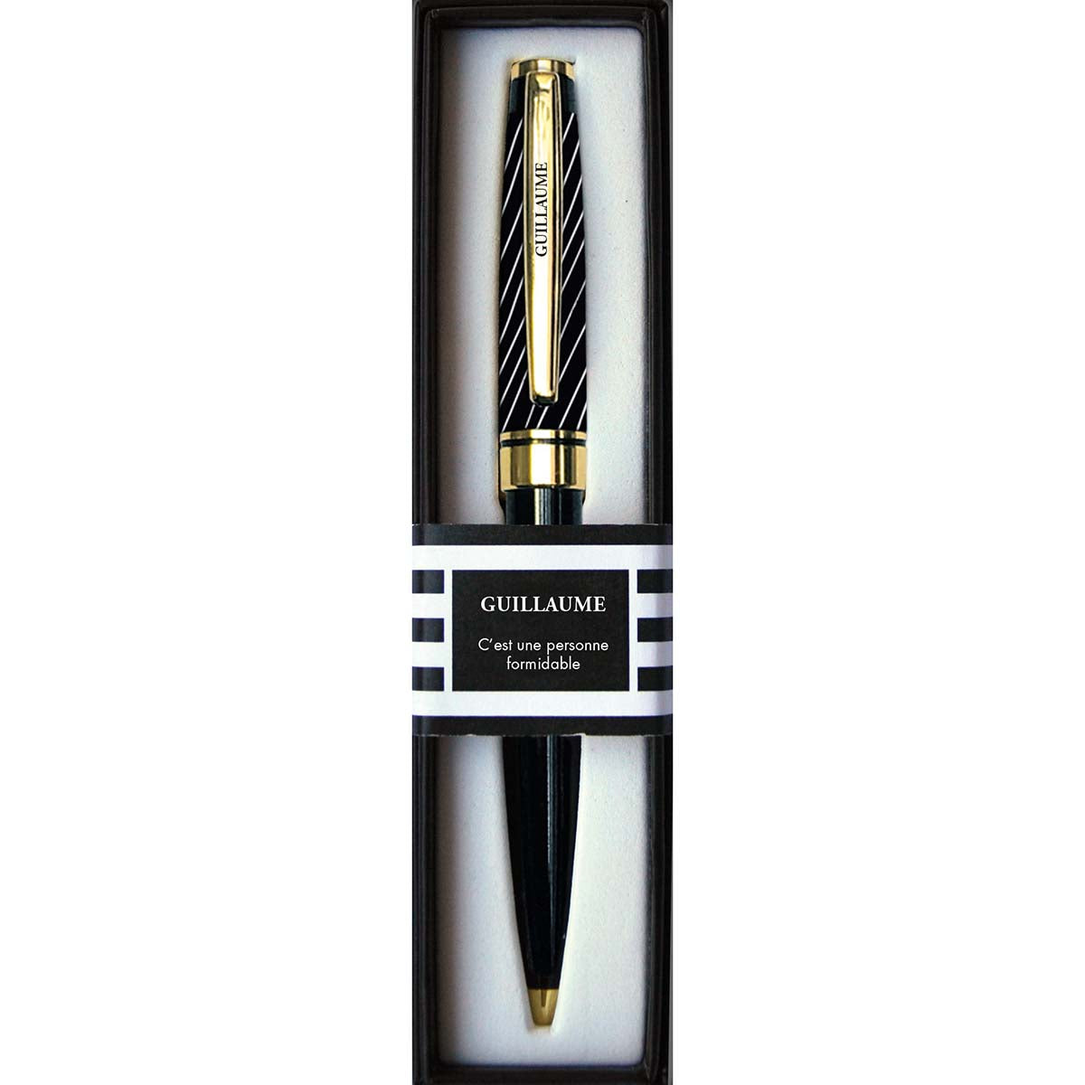 Stylo prénom homme guillaume boite