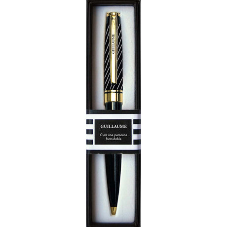 Stylo prénom homme guillaume boite