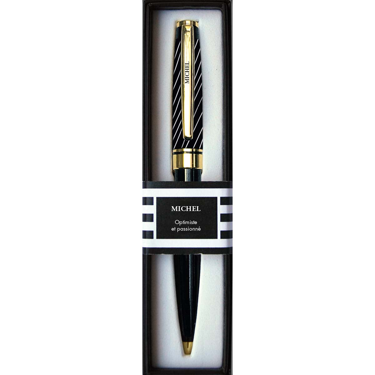 Stylo prénom homme michel boite