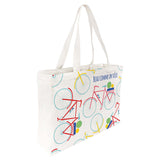 Tote bag coton imprimé vélo