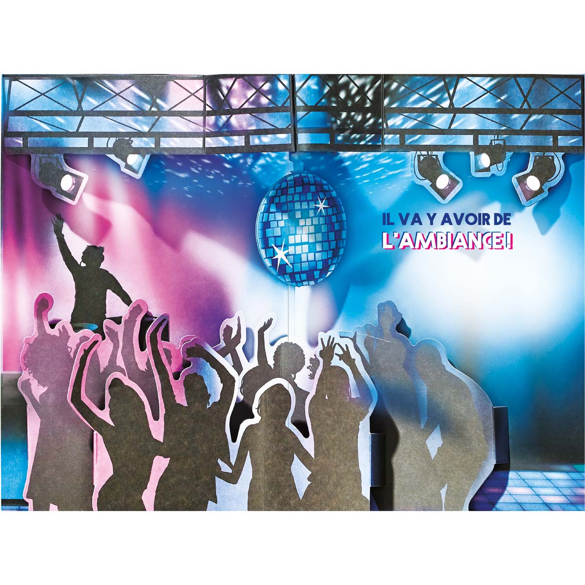 Carte musicale anniversaire Party rock anthem