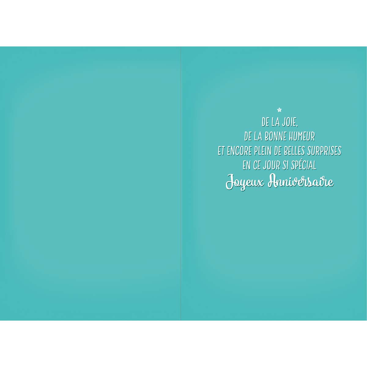 Carte musicale anniversaire Plein de surprises