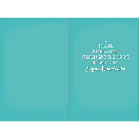 Carte musicale anniversaire Plein de surprises