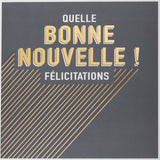 Carte Félicitations Bonne nouvelle