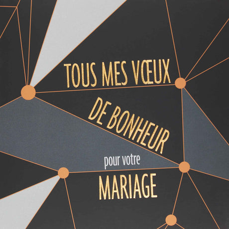 Carte mariage Tous mes vœux de bonheur