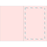 Carte graphique Bon anniversaire pastel et or