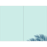 Carte Joyeux anniversaire bleu pastel et or